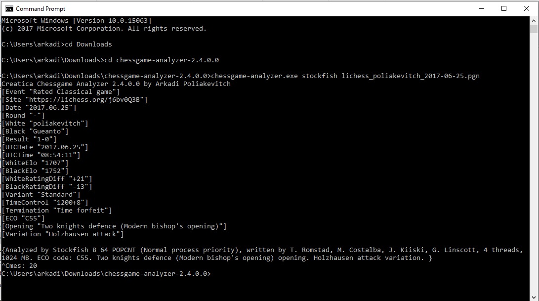 Troubleshoot Creatica Chess Game Analyzer